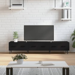 vidaXL Mobile Porta TV Nero 150x36x30 cm in Legno Multistrato