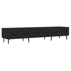vidaXL Mobile Porta TV Nero 150x36x30 cm in Legno Multistrato