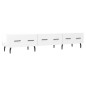 vidaXL Mobile Porta TV Bianco Lucido 150x36x30 cm in Legno Multistrato vidaXL Mobile Porta TV Bianco Lucido 150x36x30 cm in Legno Multistrato
