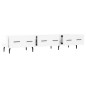 vidaXL Mobile Porta TV Bianco Lucido 150x36x30 cm in Legno Multistrato vidaXL Mobile Porta TV Bianco Lucido 150x36x30 cm in Legno Multistrato