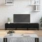 vidaXL Mobile Porta TV Nero 150x36x30 cm in Legno Multistrato vidaXL Mobile Porta TV Nero 150x36x30 cm in Legno Multistrato