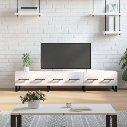vidaXL Mobile Porta TV Bianco Lucido 150x36x30 cm in Legno Multistrato