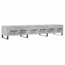 vidaXL Mobile Porta TV Grigio Cemento 150x36x30 cm Legno Multistrato