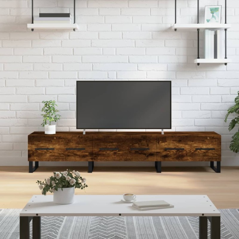 vidaXL Mobile Porta TV Rovere Fumo 150x36x30 cm in Legno Multistrato vidaXL Mobile Porta TV Rovere Fumo 150x36x30 cm in Legno Multistrato