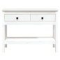 Tavolo Consolle Bianco 100x35x75 cm in Legno Massello di Pino Tavolo Consolle Bianco 100x35x75 cm in Legno Massello di Pino