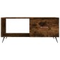 vidaXL Tavolino da Salotto Rovere Fumo 90x50x40cm in Legno Multistrato