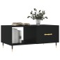 vidaXL Tavolino da Salotto Nero 90x50x40 cm in Legno Multistrato