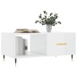 vidaXL Tavolino da Salotto Bianco Lucido 90x50x40 cm Legno Multistrato