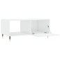 vidaXL Tavolino da Salotto Bianco Lucido 90x50x40 cm Legno Multistrato