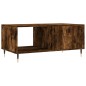 vidaXL Tavolino da Salotto Rovere Fumo 90x50x40cm in Legno Multistrato