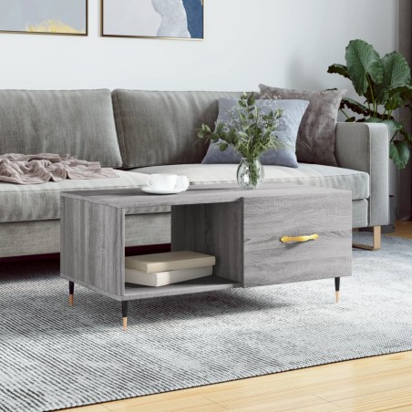 vidaXL Tavolino da Salotto Grigio Sonoma 90x50x40 cm Legno Multistrato