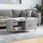 vidaXL Tavolino da Salotto Grigio Sonoma 90x50x40 cm Legno Multistrato