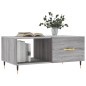 vidaXL Tavolino da Salotto Grigio Sonoma 90x50x40 cm Legno Multistrato