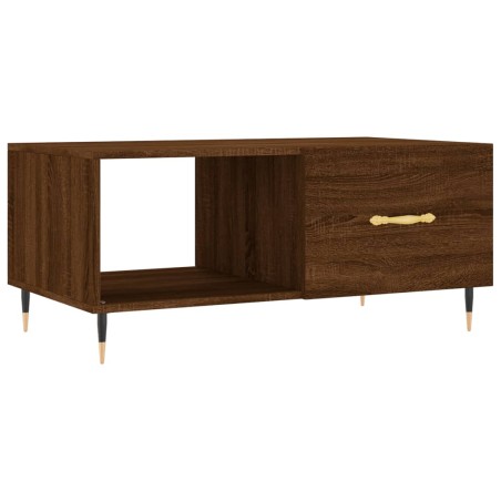 vidaXL Tavolino da Salotto Rovere Marrone 90x50x40cm Legno Multistrato