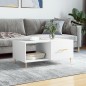 vidaXL Tavolino da Salotto Bianco 90x50x40 cm in Legno Multistrato