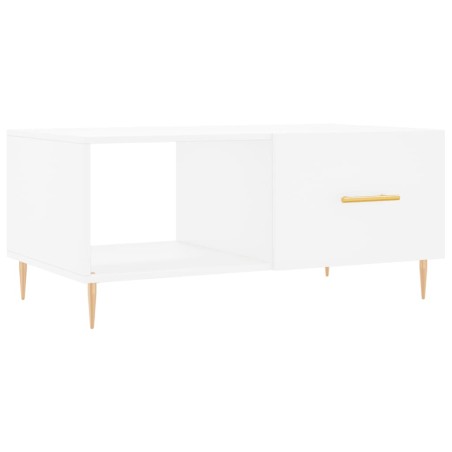 vidaXL Tavolino da Salotto Bianco 90x50x40 cm in Legno Multistrato
