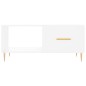 vidaXL Tavolino da Salotto Bianco 90x50x40 cm in Legno Multistrato