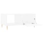 vidaXL Tavolino da Salotto Bianco 90x50x40 cm in Legno Multistrato