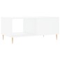 vidaXL Tavolino da Salotto Bianco 90x50x40 cm in Legno Multistrato
