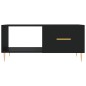vidaXL Tavolino da Salotto Nero 90x50x40 cm in Legno Multistrato