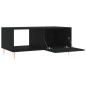 vidaXL Tavolino da Salotto Nero 90x50x40 cm in Legno Multistrato