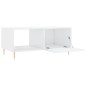 vidaXL Tavolino da Salotto Bianco Lucido 90x50x40 cm Legno Multistrato