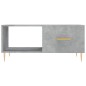 vidaXL Tavolino da Salotto Grigio Cemento 90x50x40cm Legno Multistrato