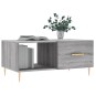 vidaXL Tavolino da Salotto Grigio Sonoma 90x50x40 cm Legno Multistrato