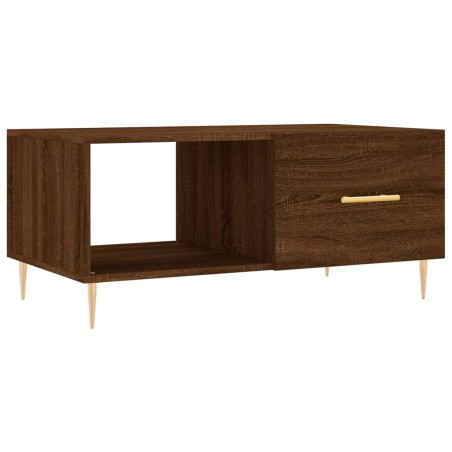 vidaXL Tavolino da Salotto Rovere Marrone 90x50x40cm Legno Multistrato
