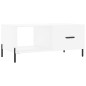 vidaXL Tavolino da Salotto Bianco 90x50x40 cm in Legno Multistrato