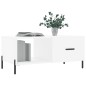 vidaXL Tavolino da Salotto Bianco 90x50x40 cm in Legno Multistrato