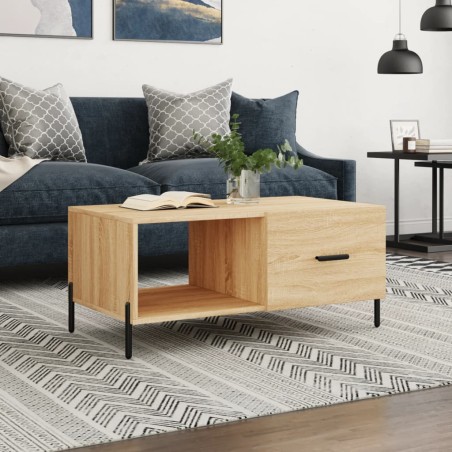 vidaXL Tavolino da Salotto Rovere Sonoma 90x50x40 cm Legno Multistrato