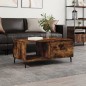 vidaXL Tavolino da Salotto Rovere Fumo 90x50x40cm in Legno Multistrato