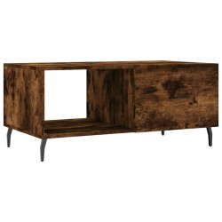 vidaXL Tavolino da Salotto Rovere Fumo 90x50x40cm in Legno Multistrato