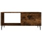 vidaXL Tavolino da Salotto Rovere Fumo 90x50x40cm in Legno Multistrato