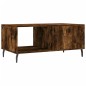 vidaXL Tavolino da Salotto Rovere Fumo 90x50x40cm in Legno Multistrato