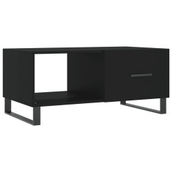 vidaXL Tavolino da Salotto Nero 90x50x40 cm in Legno Multistrato