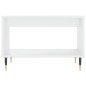 vidaXL Tavolino da Salotto Bianco Lucido 60x50x40 cm Legno Multistrato