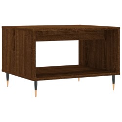 vidaXL Tavolino da Salotto Rovere Marrone 60x50x40cm Legno Multistrato