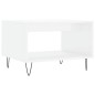 vidaXL Tavolino da Salotto Bianco Lucido 60x50x40 cm Legno Multistrato
