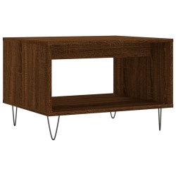 vidaXL Tavolino da Salotto Rovere Marrone 60x50x40cm Legno Multistrato