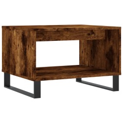 vidaXL Tavolino da Salotto Rovere Fumo 60x50x40 cm Legno Multistrato