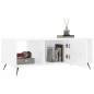 vidaXL Tavolino da Salotto Bianco Lucido 102x50x40cm Legno Multistrato