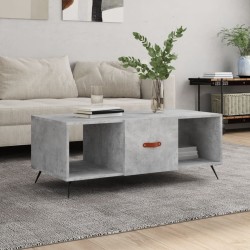 vidaXL Tavolino Salotto Grigio Cemento 102x50x40 cm Legno Multistrato