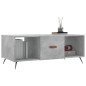 vidaXL Tavolino Salotto Grigio Cemento 102x50x40 cm Legno Multistrato