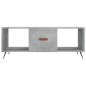 vidaXL Tavolino Salotto Grigio Cemento 102x50x40 cm Legno Multistrato