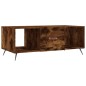 vidaXL Tavolino da Salotto Rovere Fumo 102x50x40 cm Legno Multistrato