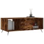 vidaXL Tavolino da Salotto Rovere Fumo 102x50x40 cm Legno Multistrato