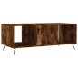 vidaXL Tavolino da Salotto Rovere Fumo 102x50x40 cm Legno Multistrato