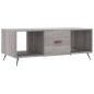 vidaXL Tavolino da Salotto Grigio Sonoma 102x50x40cm Legno Multistrato